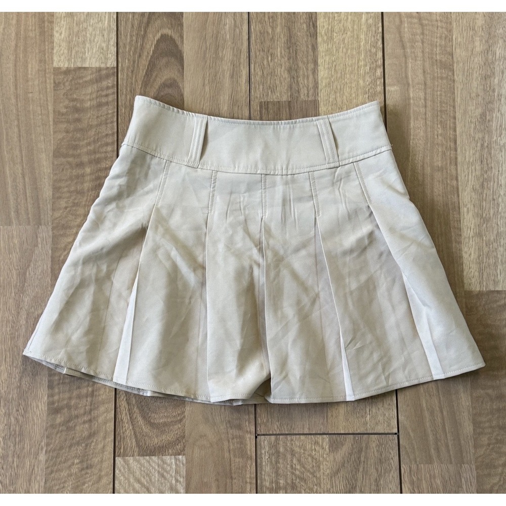 Women's Shein Tennis Zip Skirt Beige Size L